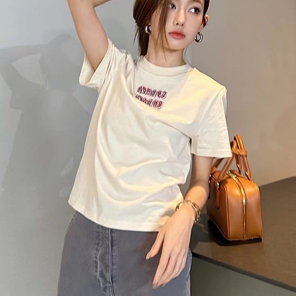 世界中で大人気♪ミュウミュウ ジャージー Tシャツ コピー mym41657